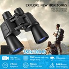 180x100 High Power Binoculars Zoom Day low Night Vision Waterproof Hunting
