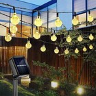 50 Led Solar String Lights Patio Party Yard Garden Wedding Waterproof Outdoor Us
