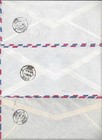 Kuwait 1980 s Collection Of 6 Commercial Air Mail Cover With Various Frankings