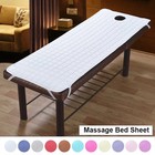 Fitted Massage Table Sheet Spa Bed Cover Face Hole Polyester Waterproof Salon