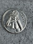 Vintage Funny Metal Token Coin Flip Risque Heads Tails Joke Gag Good Luck