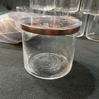 12-pack 16 Oz Candle Jars 3-wick Clear Empty Glass Wide -bronze Metal Lids