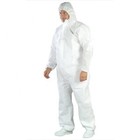 3-30 Pack Disposable Sms Coverall With Hood  Painter s Suit M L Xl 2xl 3xl