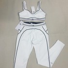 Al Yoga Set Seamless Training Suit With Padded Skin-friendly Fabric Pilates