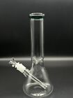 12   Thick Glass Hookah Water Pipe Beaker Bong W ice Catcher - Teal  Color Top