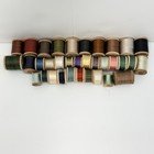 Corticelli Antique Pure Silk Thread Spools Lot Of 32 Pre-1930 Fly Fishing Sewing