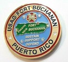 Medalla Fort Buchanan Puerto Rico Challenge Coin Token Ficha Army Navy Marines