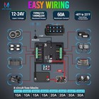 Mictuning Wireless Rgb 8 Gang Switch Panel 12v Led Circuit Control Box Marine