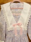 Vintage 1980   s Girl   s Floral Pastels Prairie Style Party Easter Dress 4 5t