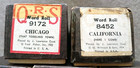 5 Lot Vtg Antique Qrs Word Roll Player Piano Music Rolls Mixed Xmas Bailey Ca 