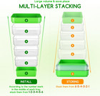 Seed Sprouter Kit 4-tier Bean Sprouts Grow Kit micro Greens Growing Trays Stacka