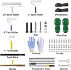 Self Leveling Cement Tool Kit With Spiked Roller  Extension Pole  Epoxy Shoes