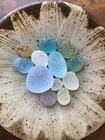 Rare Color Sea Glass 12pcs  Surf Tumbled  Weathered  Beach Glass