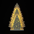 Wooden Christmas Tree Tabletop Decor  Led Wood Craft Christmas Trees 13inch
