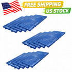 12 Pack Plastic Pallets  Lightweight Waterproof Floor Pallets For Basement Stora