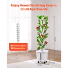 Hydroponic Growing System With Wheel 50 Pods Indoor Hydroponic Tower