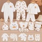      22-piece Teddy Bear Newborn 0-3 Baby Gift Set   Soft Cotton   Baby Shower Gif