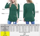 Women s Long Sleeve Loose Button Decor Autumn Blouse Tunic T-shirt Tops Usa Fast