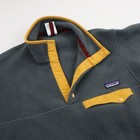 Vintage Patagonia Synchilla Snap-t Pullover Fleece Jacket Mens Sz Xs Gray Yellow