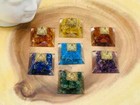 7 Chakra Orgone Pyramid Stone Set  Chakra Healing Crystal Pyramid  Reiki Chakra