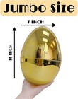 Giftexpress Jumbo Easter Eggs - 10  Tall X 7  Wide Extra Large Empty Gold 