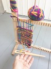 Melissa   Doug Tabletop Loom W  Needle   Yarn Wood 23 t X 16 5  X 9 5 