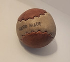 Vintage 1900s Handmade Genuin Leather Hackey Sack Footbag Fb Haiti