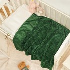 Fleece Baby Blanket  Super Soft Swaddle Blanket  Plush Fuzzy Warm Green Throw   