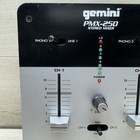 Gemini Pmx-250 Stereo dj Mixer  Two Channel  Used No Power Cord Nice Condition