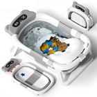 Collapsible Baby Bathtub For Newborns To Toddlers  Portable Infant Bath Tub  Sof