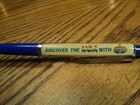 Vintage Floaty Ballpoint Pen  Discover The Usa With Amoco  5-13 16  Long Denmark