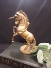 Vintage Solid Brass Unicorn Statue Figurine