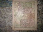Antique 1901 Mexico Central America West Indies Cuba Puerto Rico Caribbean Map N