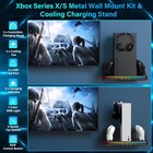 Wall Mount With Cooling Charging Stand For Xbox Series X s  Vertical Dual Con   