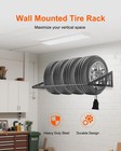 Heavy Duty Adjustable Wall Tire Rack 31-56  Steel Folding Storage Holder 400lbs