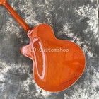 Vintage  59 Chet Atkins Electric Guitar Smoke Orange Flame Hollow Body Hh Pickup