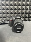 Nikon D3000 Dslr Camera Bundle W  55-200mm Lens  Battery  Charger  Bag  32gb Sd