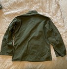 Post Wwii Us Army Button Herringbone Twill Fatigue Shirt Jacket Military 1950 