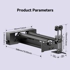 Longer Rotary Roller Kit  Compatible With Ray5  B1 And Most Laser Engravers