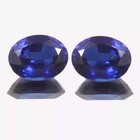 Natural Blue Sapphire 50 Ct Ceylon Oval Cut Certified Loose Gemstone Pair