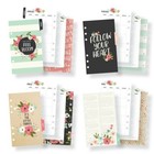 Carpe Diem Bloom Double-sided Personal Planner Inserts Undated Monthly