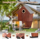 Bird Houses Outsid wood Birdhouse hanging Bird Feeder garden Wild Bird Feeders