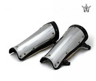Steel Greaves Leg Armor Medieval Knight Shin Guards Metal Armor Larp Cosplay
