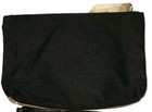 Ipsy Zipper Pouch Makeup Bag Purse Organizer Nwot Black   Gold With Eyelashes