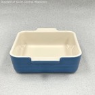 Le Creuset Stoneware 5 x5  Square Baking Ovenware Dish Blue