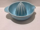 Vintage  Mcm Turquoise Pottery Citrus Juicer reamer