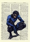 Nightwing Dictionary Art Poster Picture Comic Book Marvel Dc Superhero Gift