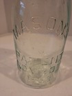 Antique Pale Aqua Mason s Cfj Co Patent Nov 30th 1858 Jar W  Zinc Lid D344