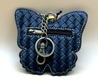 Blue Butterfly Chala Pal Key Fob Coin Purse Keychain