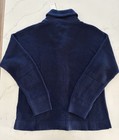 Polo Ralph Lauren Distressed Linen Cotton Shawl Cardigan Navy Blue Mens Size 2xl